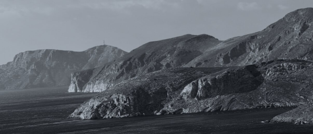Headlands falling into open sea.